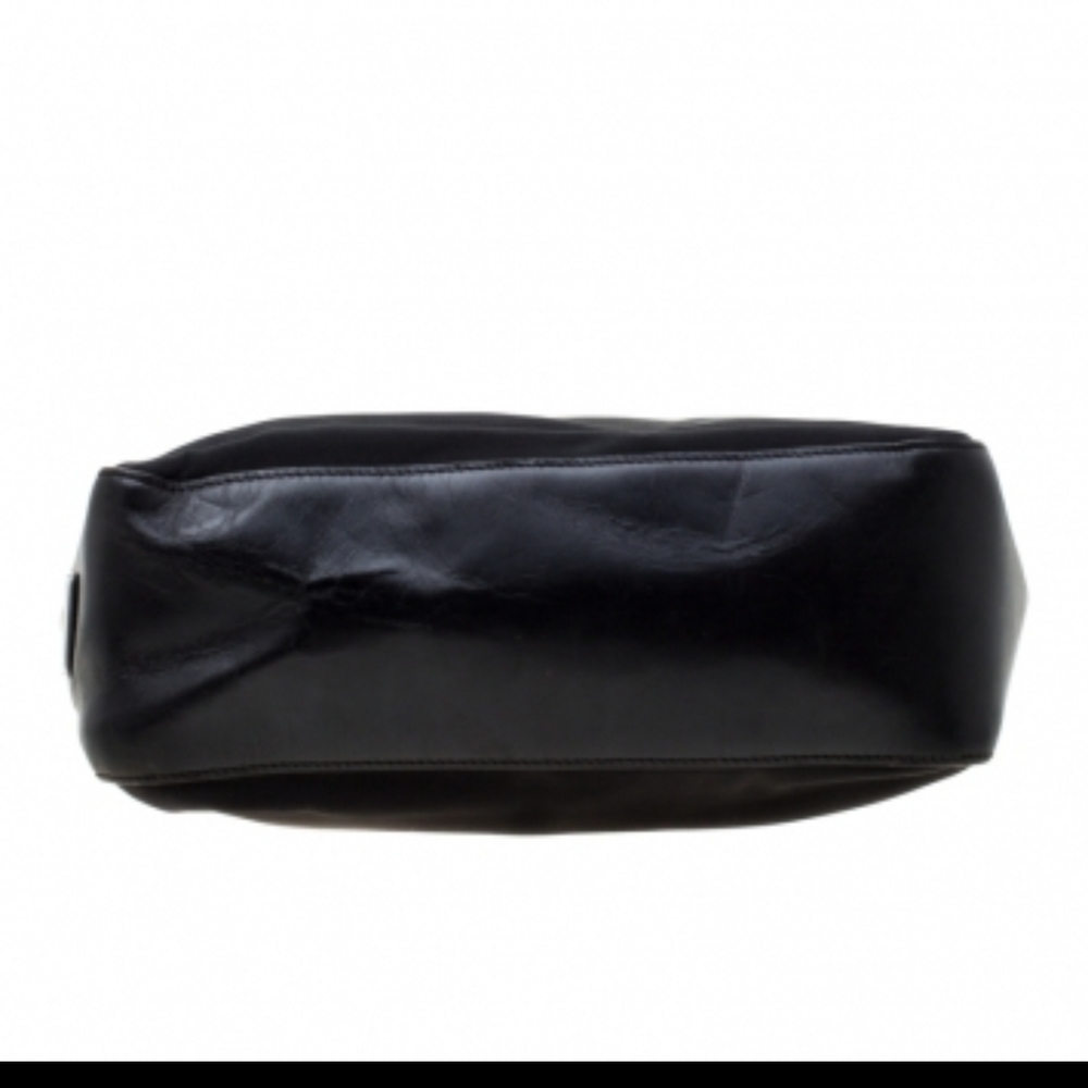 Gucci Leather Tote Satchel Vinatge Black Nylon  - Picture 9 of 14